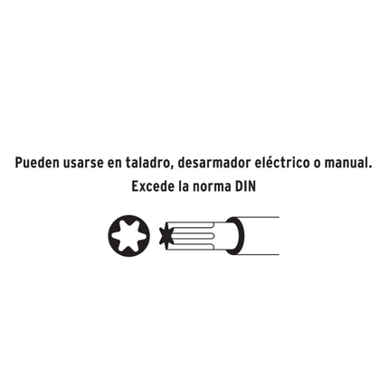 TRUPER JUEGO DE PUNTAS PARA DESARMADOR TORX CON SEGURO 17813