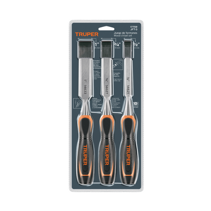 TRUPER JUEGO DE FORMONES 1"-3/4"-1/2" JFT-3