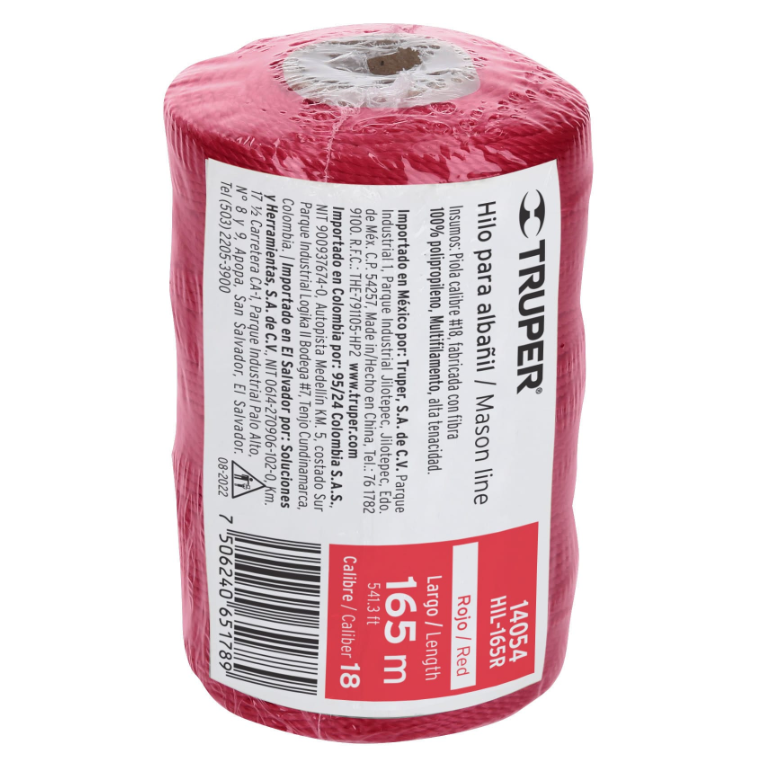 TRUPER HILO PARA ALBAÑIL ROJO 165M 14054