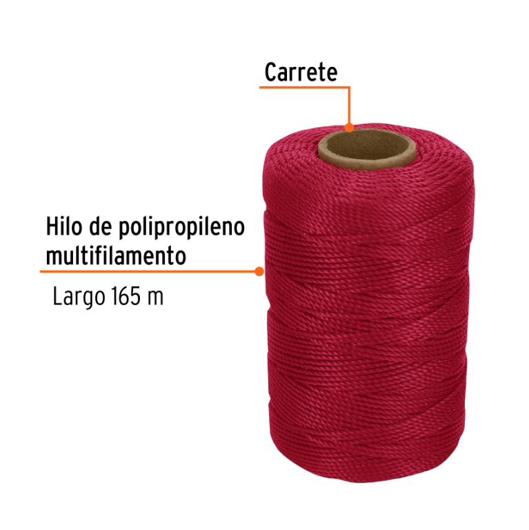 TRUPER HILO PARA ALBAÑIL ROJO 165M 14054