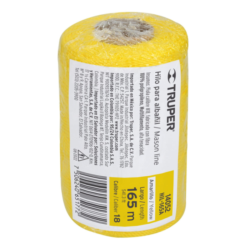 TRUPER HILO PARA ALBAÑIL AMARILLO 165M 14052