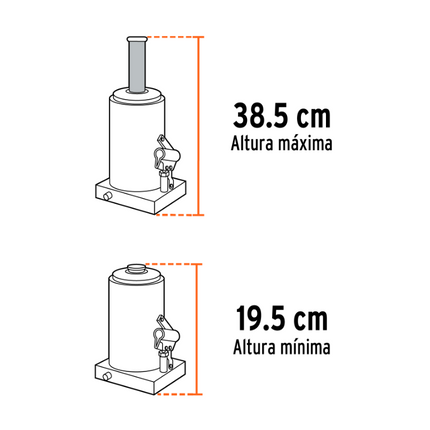TRUPER GATO HIDRAULICO TIPO BOTELLA  4 TONELADAS 14812