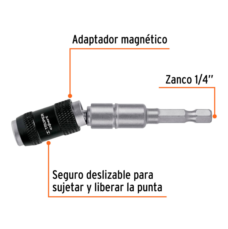 TRUPER EXTENSION MAGNETICA ARTICULADA 1/4" 11875