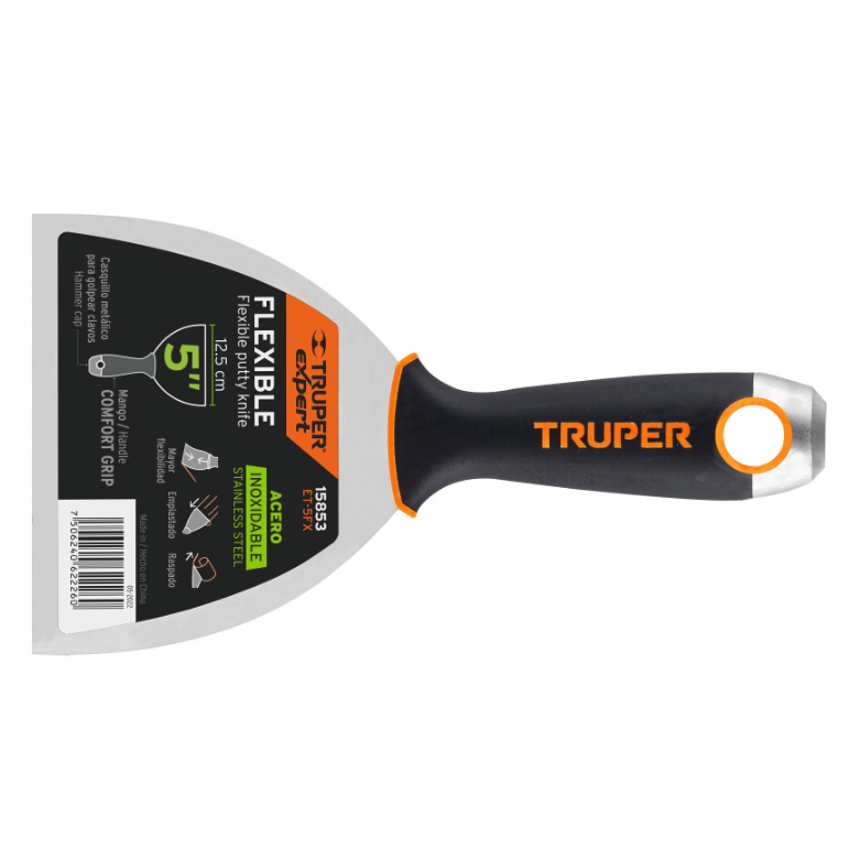 TRUPER ESPATULA 5" ACERO INOXIDABLE 15853