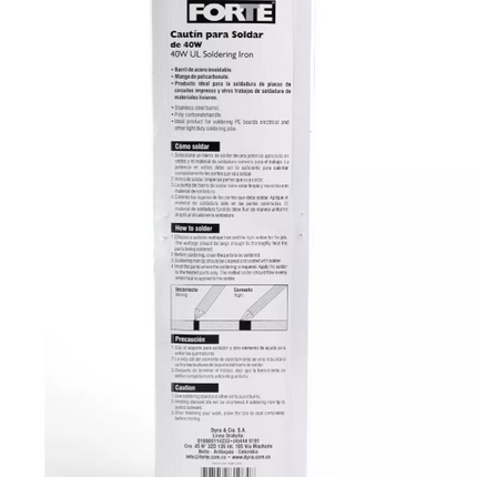 FORTE CAUTIN PARA SOLDAR DE 40W I6I85