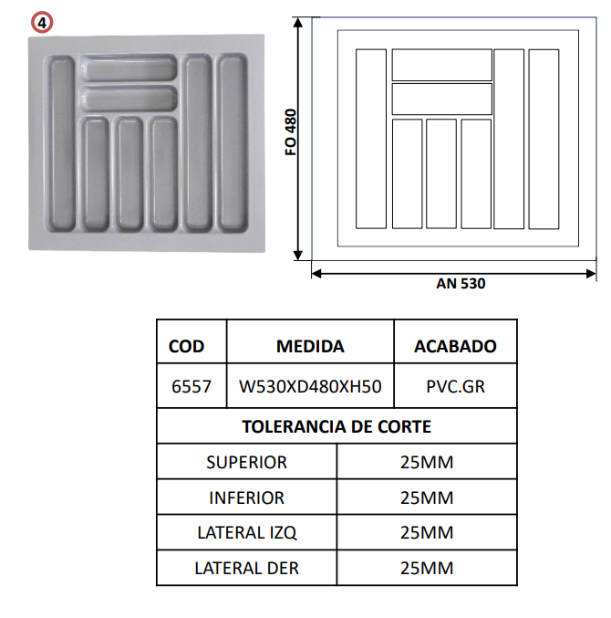 FLEXON CUBIERTERO PVC 53 X 48 FLEXON - 6557