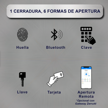 CERRADURA INTELIGENTE CON MECANISMO 3 BULONES BACKSET 60 MM MX E 20811-60 N