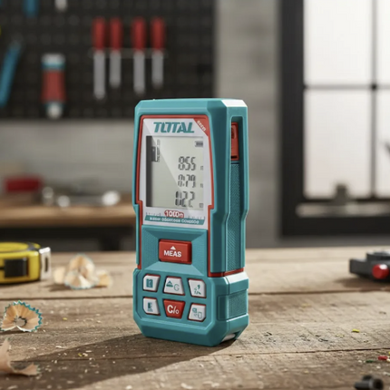 TOTAL COMBO ATORNILLADOR DE IMPACTO 16V + NIVE LÁSER + MEDIDOR DE DISTANCIA  UTOSLI250886