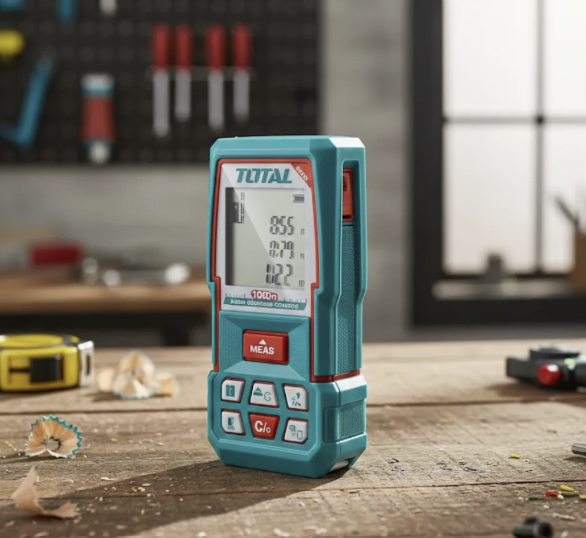 TOTAL COMBO ATORNILLADOR DE IMPACTO 16V + NIVE LÁSER + MEDIDOR DE DISTANCIA  UTOSLI250886