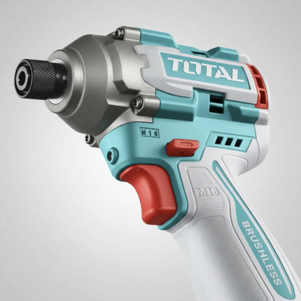 TOTAL COMBO ATORNILLADOR DE IMPACTO 16V + NIVE LÁSER + MEDIDOR DE DISTANCIA  UTOSLI250886
