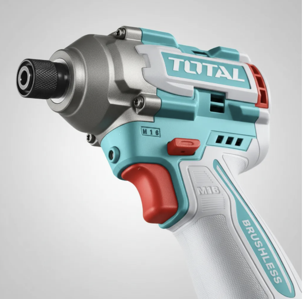 TOTAL COMBO ATORNILLADOR DE IMPACTO 16V + NIVE LÁSER + MEDIDOR DE DISTANCIA  UTOSLI250886