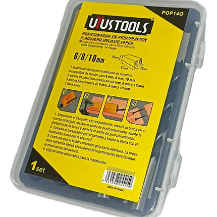 UYUSTOOLS POSICIONADOR DE PERFORACION P/ AGUJERO OBLICUO 14 PCS POP140