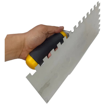 UYUSTOOLS LLANA DENTADA DE ACERO INOXIDABLE MANGO BI METAL LLXD02