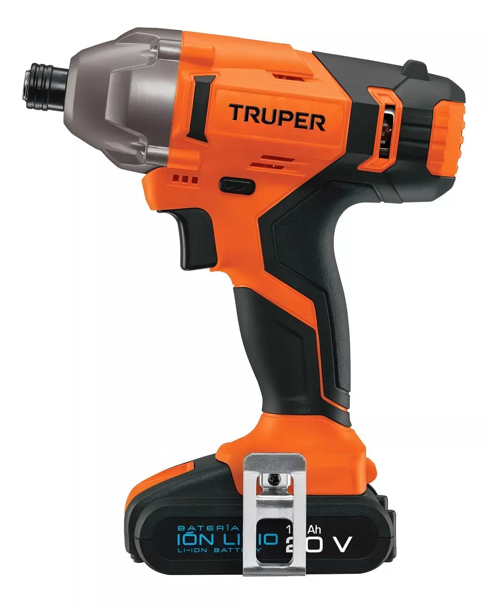 TRUPER DESTORNILLADOR INALAMBRICO DE IMPACTO 20V 1/4" DIMI-20A