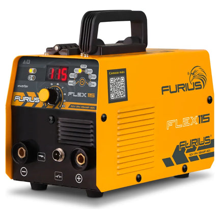FURIUS SOLDADOR INVERSOR MULTIPROCESOS FLUX 110V 115A FLEX FW115
