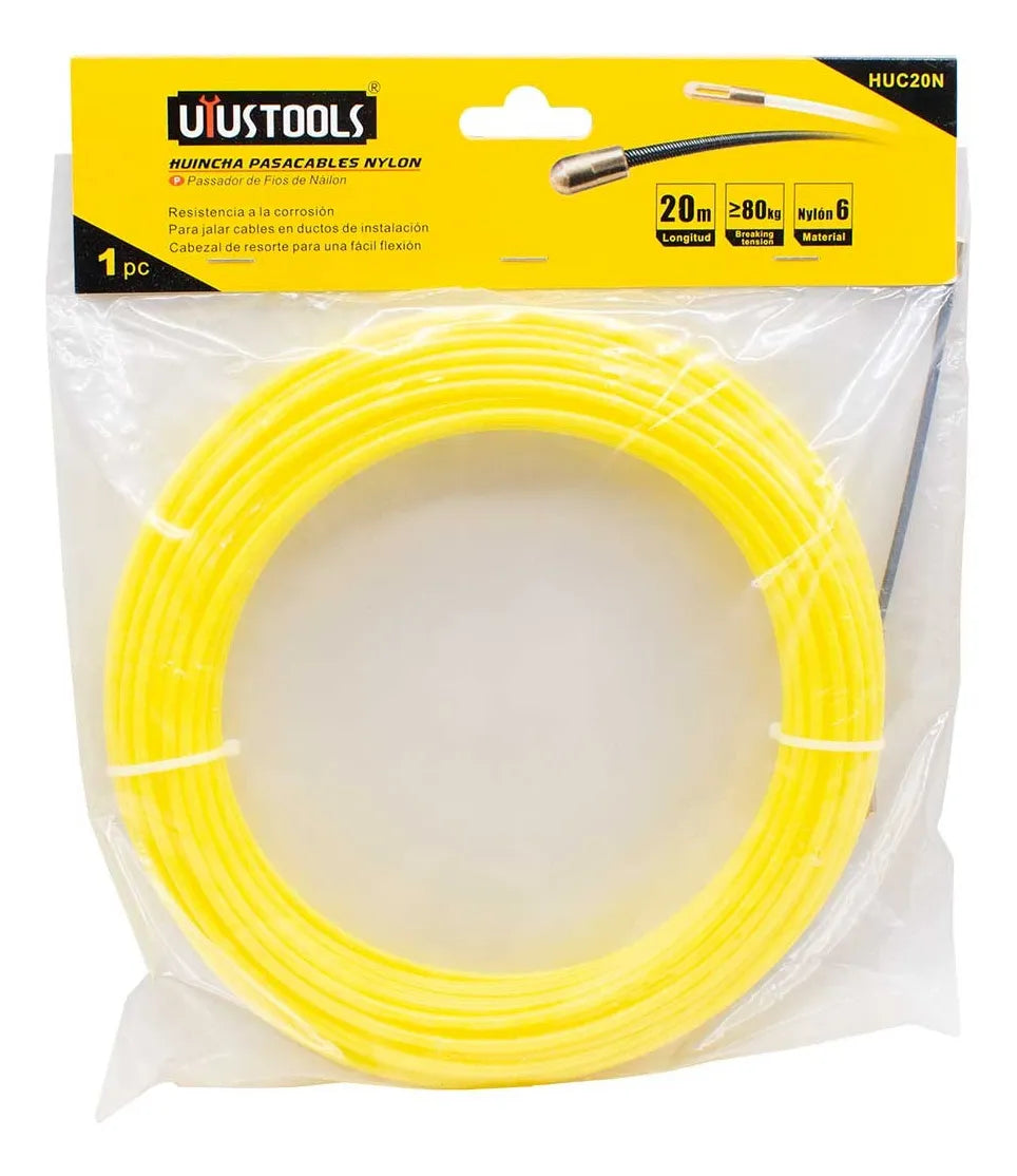 UYUSTOOLS HUINCHA PASA CABLES NYLON 20M HUC20N