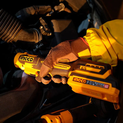 INGCO RATCHET M3/8 20V 65NM + 2 BATERIAS Y CARGADOR  UCDRLI20652