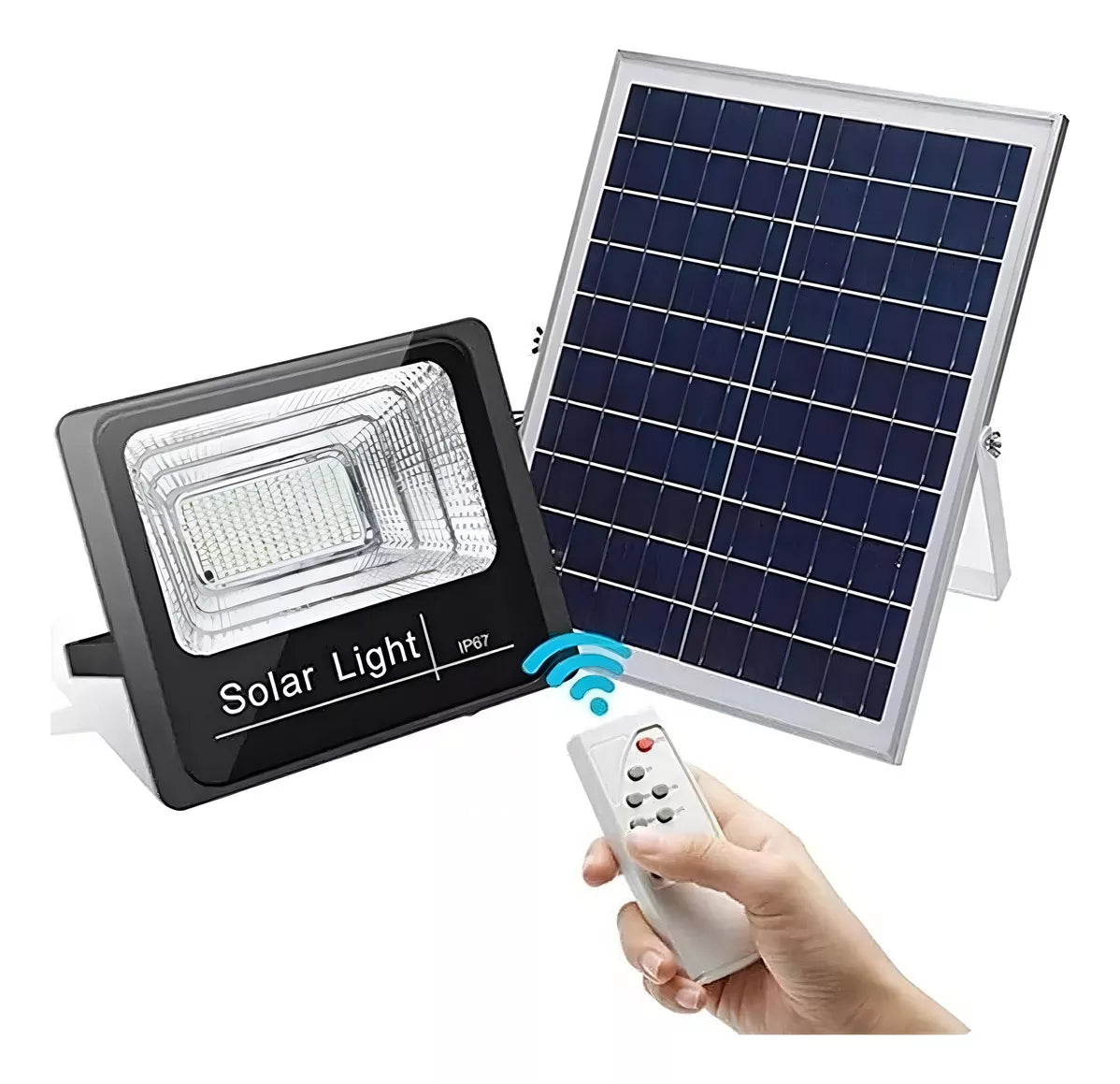 RFLECTOR LED SOLAR 100W EXTERIOR CON SENSOR DE MOVIMIENTO 20000H SSL-120W MEGAWATT