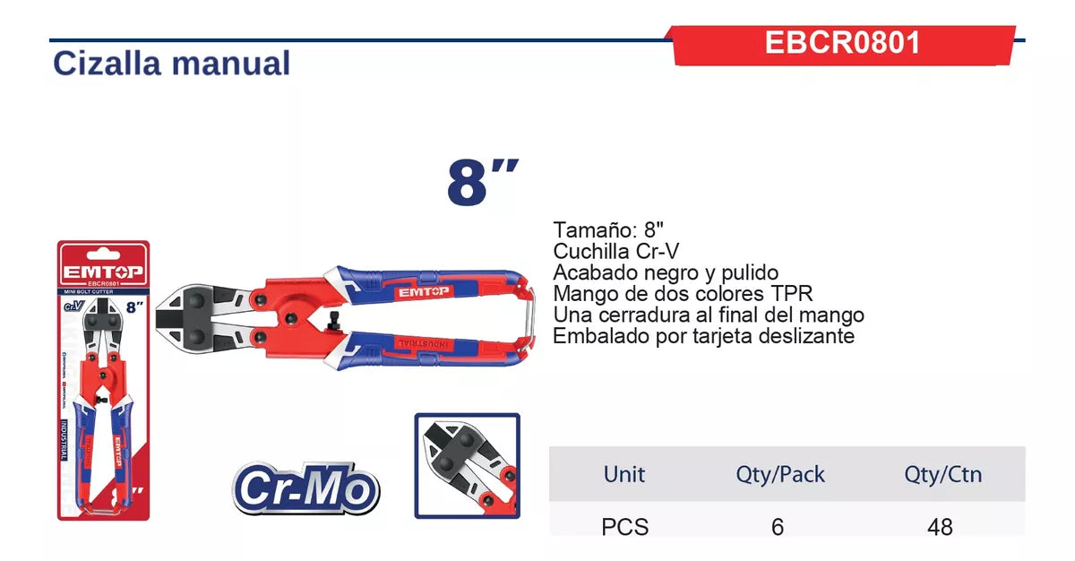 EMTOP CIZALLA 8" EBCR0801