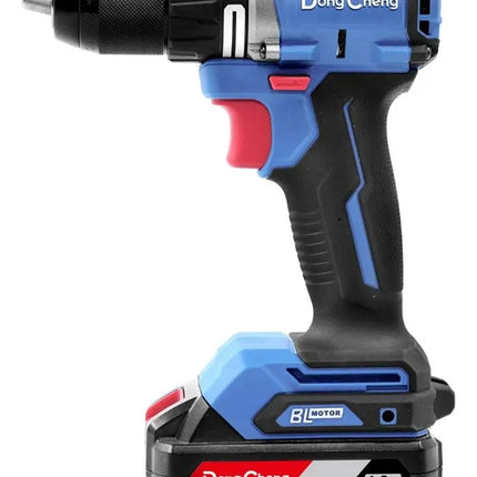 DONG CHENG TALADRO PERCUTOR INALAMBRICO 1/2" BRUSHLESS 20V CON 2 BATERIAS DE 2 AH - DCJZ2060I