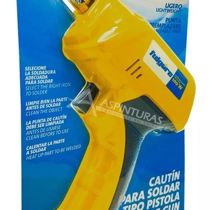 FULGORE CAUTIN PARA SOLDAR TIPO PISTOLA 100W FU0231
