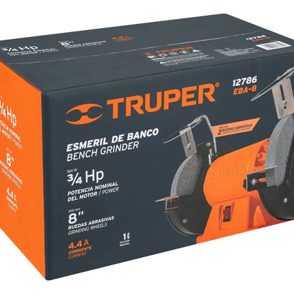 TRUPER ESMERIL DE BANCO 8" 3/4 HP 12786