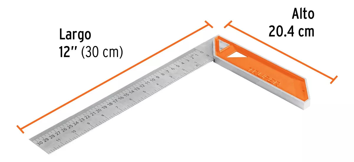TRUPER ESCUADRA PARA CARPINTERO 12" EC-12 14376