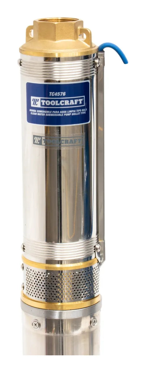 TOOLCRAFT BOMBA DE AGUA TIPO LAPICERO EN ACERO INOX AGUA LIMPIA 1 HP TC4576