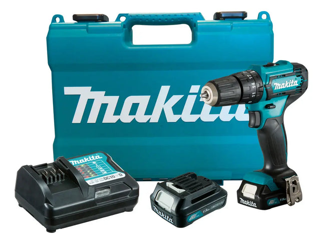 MAKITA TALADRO PERCUTOR INALAMBRICO 3/8" CXT 12V 2BAT 1.5AH Y CARGADOR HP333DWYE