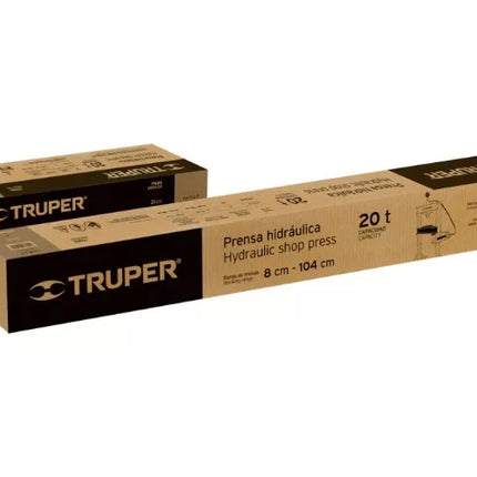 TRUPER PRENSA HIDRAULICA 20 TONELADAS CON MANOMETRO 17685