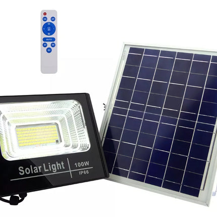 RFLECTOR LED SOLAR 100W EXTERIOR CON SENSOR DE MOVIMIENTO 20000H SSL-120W MEGAWATT