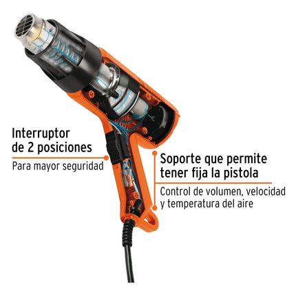 TRUPER PISTOLA DE CALOR 1500W 17279