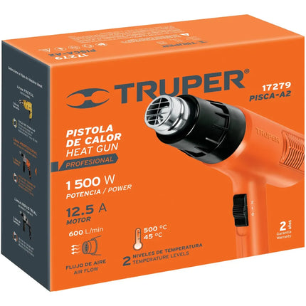 TRUPER PISTOLA DE CALOR 1500W 17279