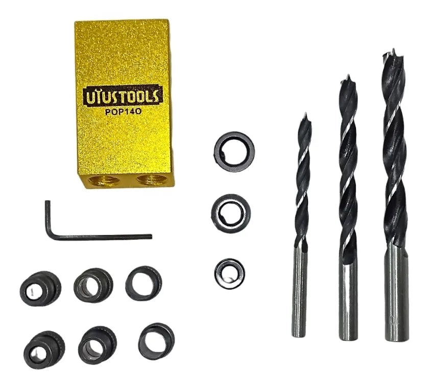 UYUSTOOLS POSICIONADOR DE PERFORACION P/ AGUJERO OBLICUO 14 PCS POP140