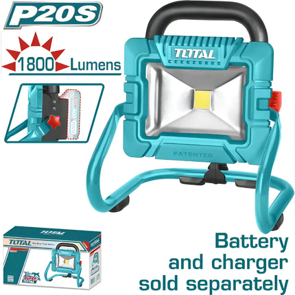 TOTAL LAM´PARA PORTATIL INALAMBRICA 20V TWLI2025
