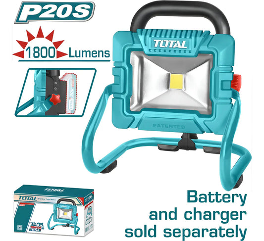 TOTAL LAM´PARA PORTATIL INALAMBRICA 20V TWLI2025