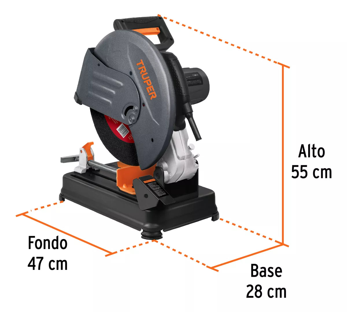 TRUPER TRONZADORA/CORTADORA DE METALES 14" DE 2200 W 3. HP