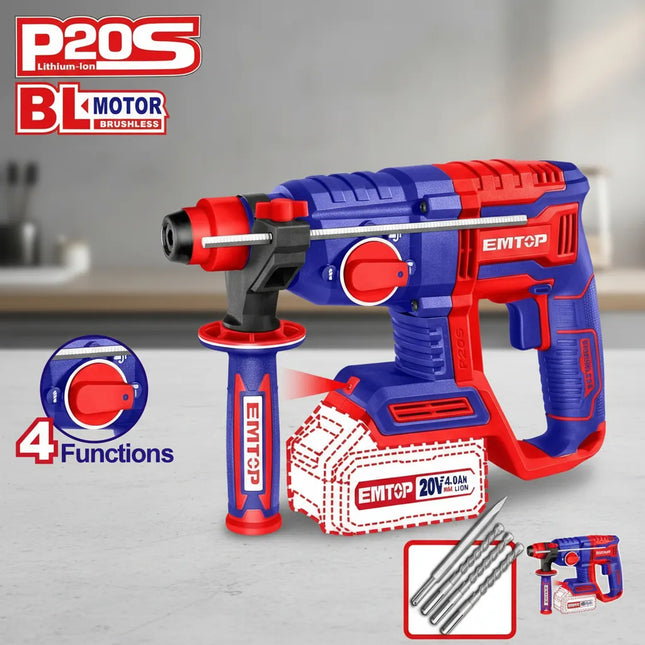 EMTOP ROTOMARTILLO INALAMBRICO ION DE LITIO ELRH20208