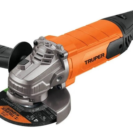 TRUPER PULIDORA ESMERILADORA ANGULAR DE VELOCIDAD VARIABLE 4-1/2" 1100W - 100902