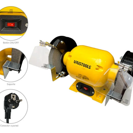 UYUSTOOLS ESMERIL BANCO 6" 350W