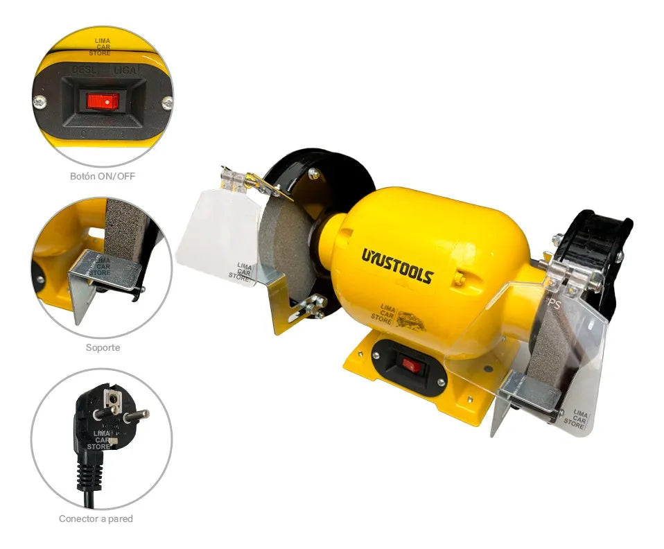 UYUSTOOLS ESMERIL BANCO 6" 350W