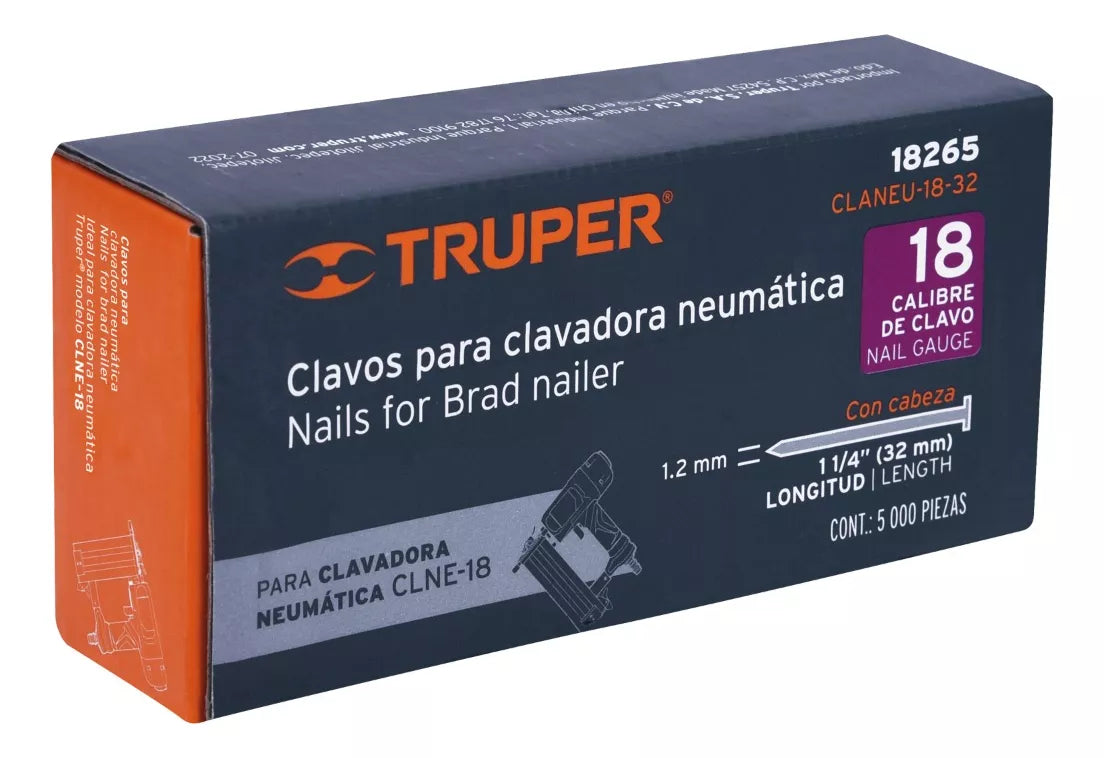 TRUPER CLAVOS PARA CLAVADORA NEUMATICA  18265