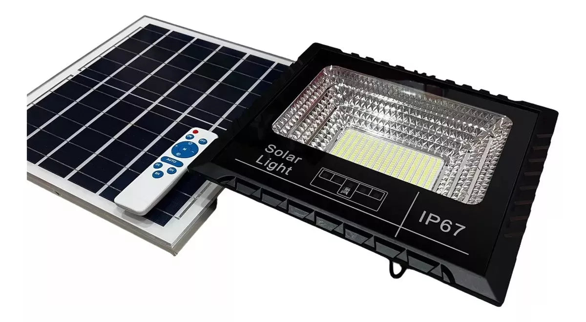 RFLECTOR LED SOLAR 100W EXTERIOR CON SENSOR DE MOVIMIENTO 20000H SSL-120W MEGAWATT