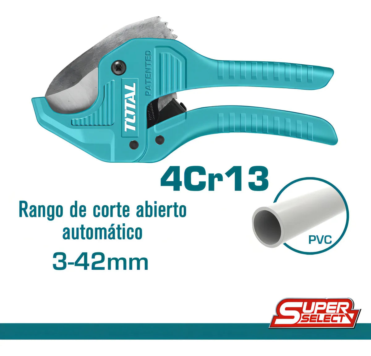 TOTAL CORTADOR DE TUBO PVC THT534216