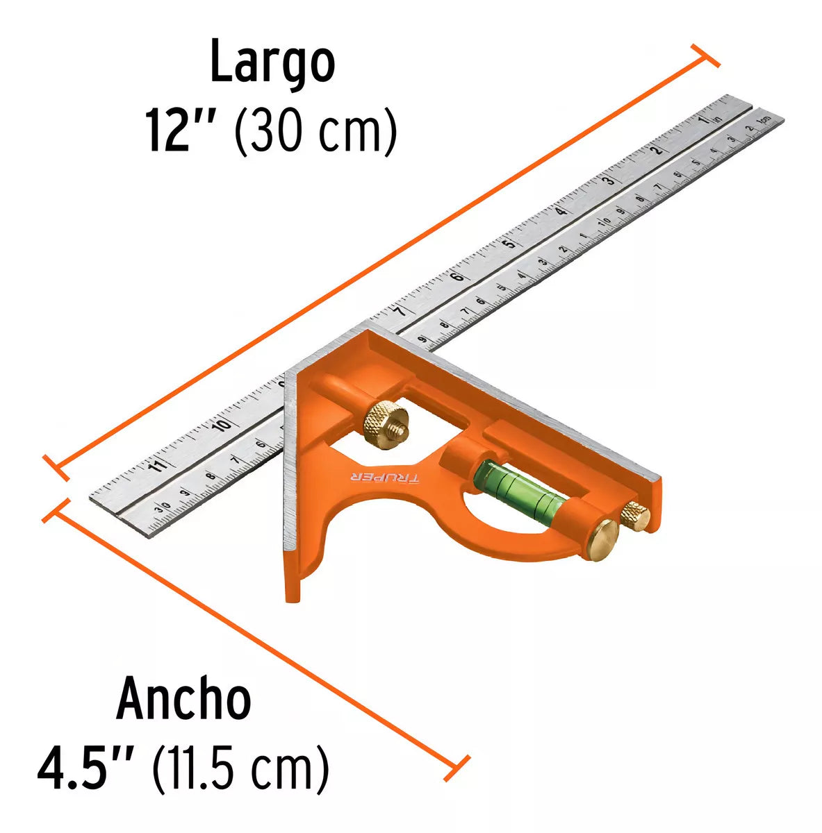 TRUPER ESCUADRA DE COMBINACION 12" 14380