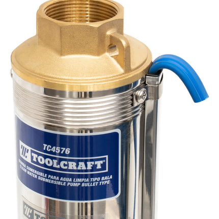 TOOLCRAFT BOMBA DE AGUA TIPO LAPICERO EN ACERO INOX AGUA LIMPIA 1 HP TC4576