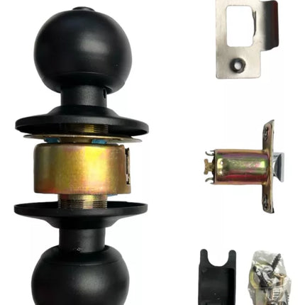 FLEXON CERRADURA CILINDRICA DE POMO ALCOBA NEGRA 6670