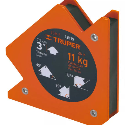 TRUPER ESCUADRA MAGNETICA 3" 11KG 12119 ESM-3