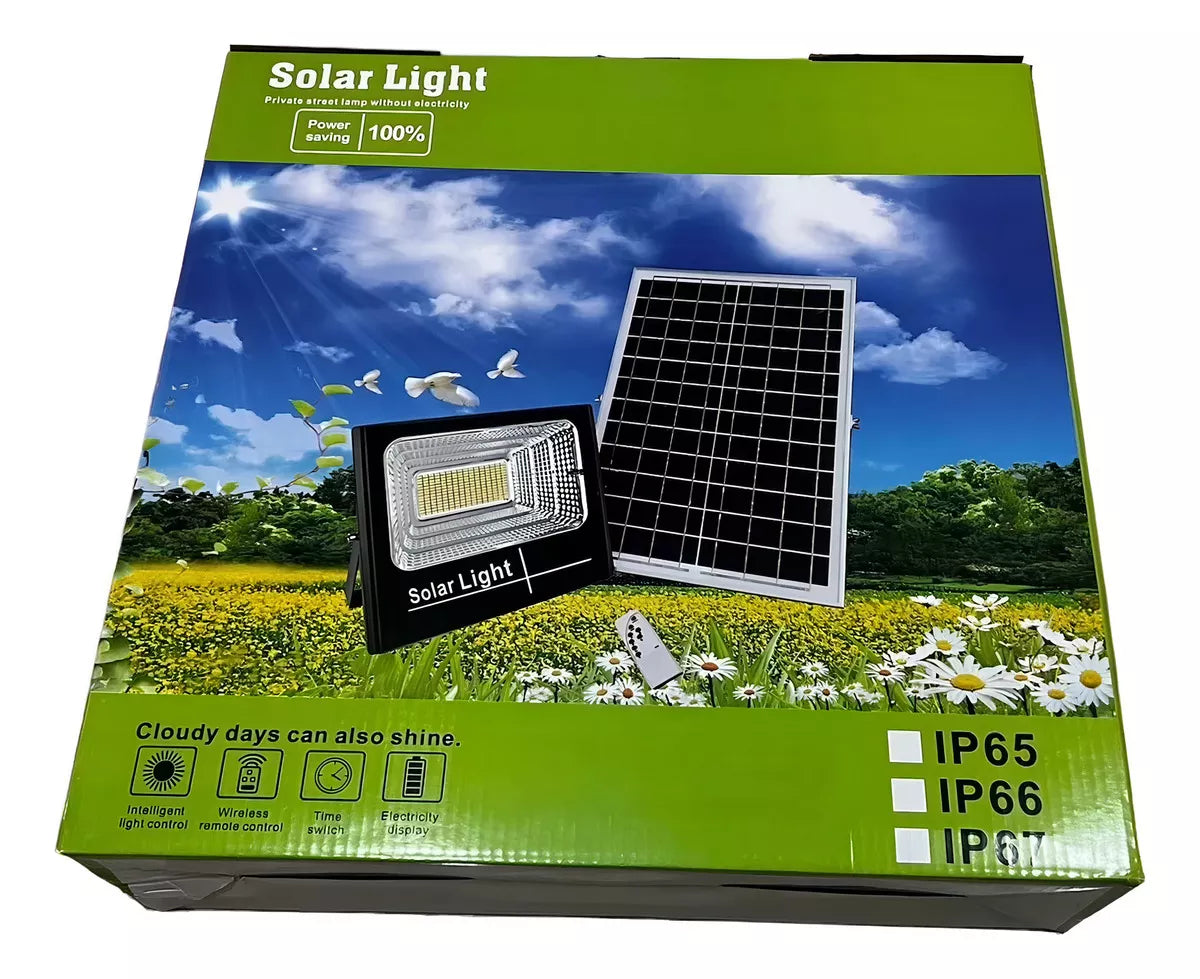 RFLECTOR LED SOLAR 100W EXTERIOR CON SENSOR DE MOVIMIENTO 20000H SSL-120W MEGAWATT