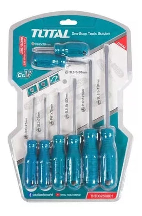 TOTAL JUEGO DE DESTORNILLADORES 8 PCS THTDC250801